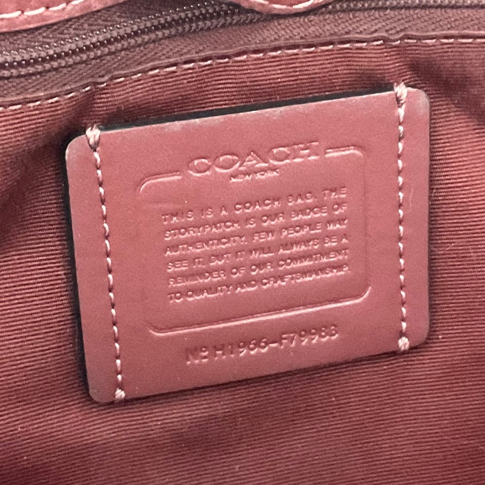 COACH Large Leather Town Tote Double Handle Shoulder Bag Style no F79983 - Picture 11 of 16